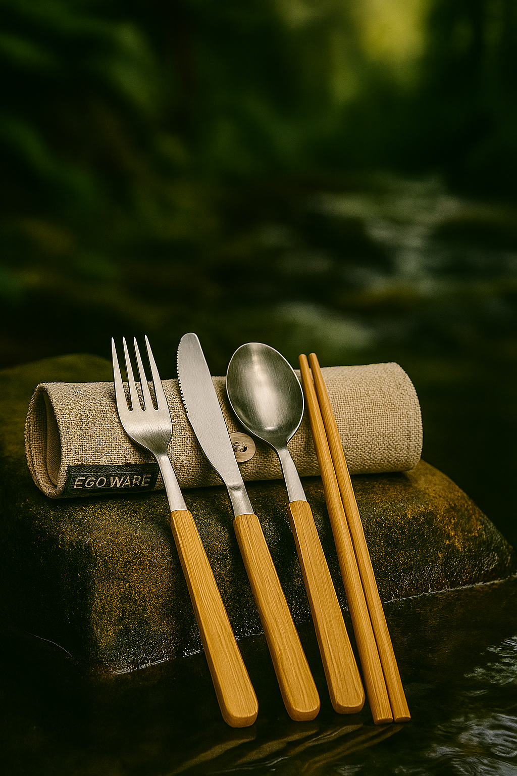 EGO Ware Nature Cut-  Nachhaltiges Outdoor Besteckset